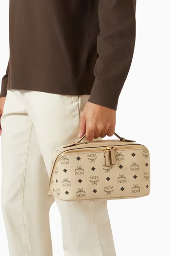Ottomar Toiletry Bag in Visetos
