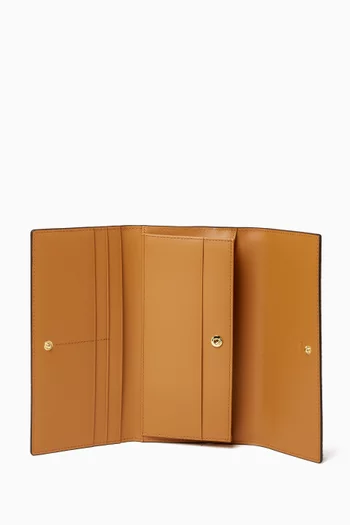 Aren Continental Wallet in Visetos Canvas