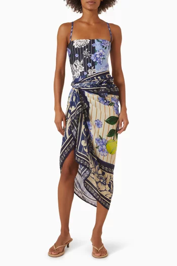 Marine Cover-up Pareo in Viscose