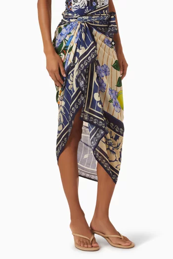 Marine Cover-up Pareo in Viscose