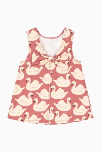 Magot Printed Dress in Organic-cotton