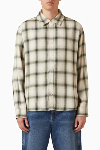Shadow Check Shirt in Rayon