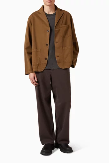 Wide-leg Pants in Cotton-twill