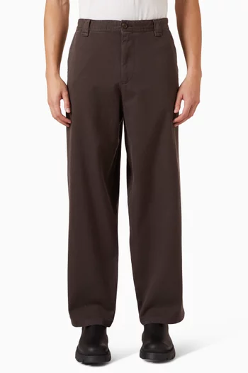 Wide-leg Pants in Cotton-twill