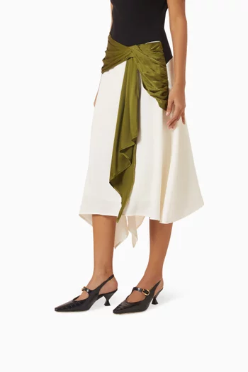 Natalia 60 Slingback Pumps in Croc-embossed Leather