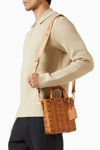Mini Aren Tote Bag in Visetos Canvas