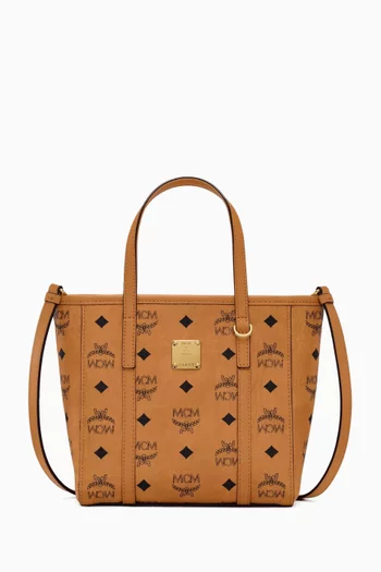Mini Toni Shopper Tote Bag in Visetos Canvas