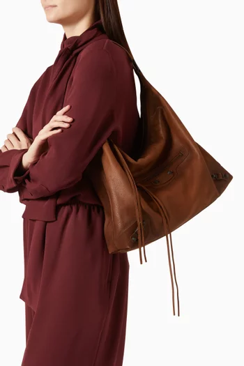 Medium Le City Hobo Bag in Goatskin