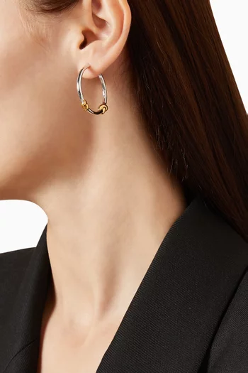 Lucy Williams Medium Knot Hoop Earrings