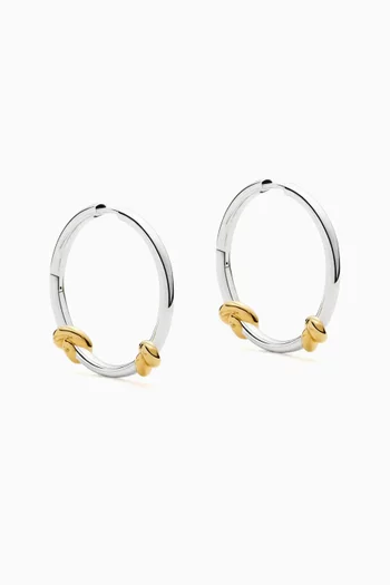 Lucy Williams Medium Knot Hoop Earrings