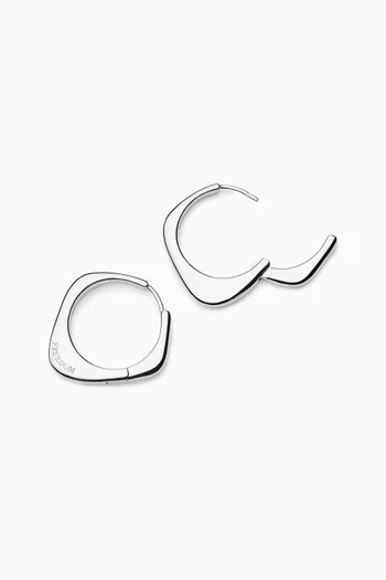 Harris Reed Hoop Earrings in Sterling Silver