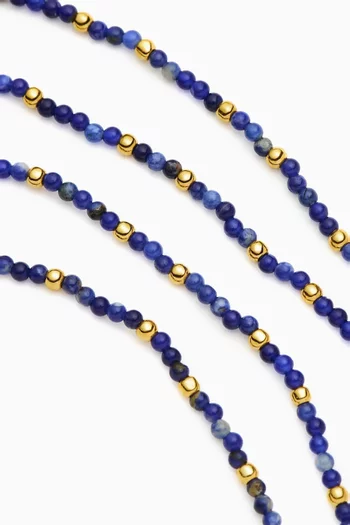 Harris Reed Taking Flight Beaded Necklace in Brass