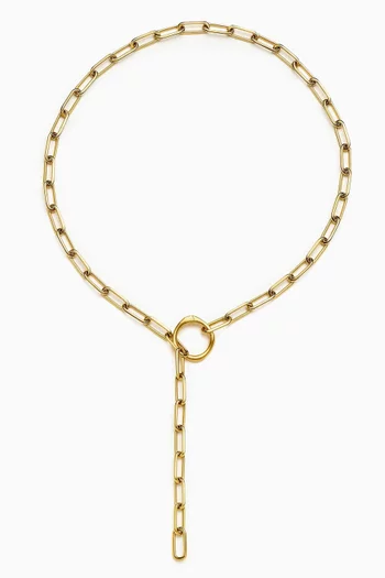 Harris Reed Interlinked Necklace in Brass
