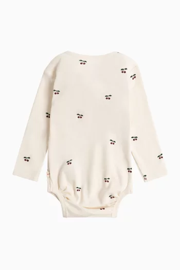 Cherry Bodysuit in Organic-cotton