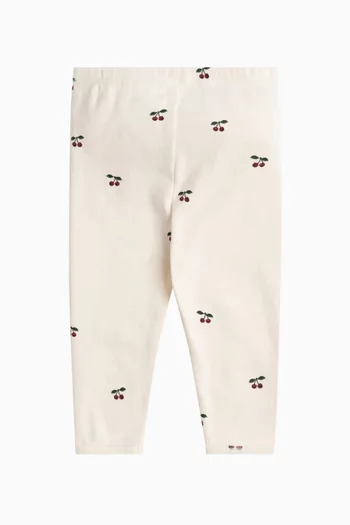 Cherry-print Leggings