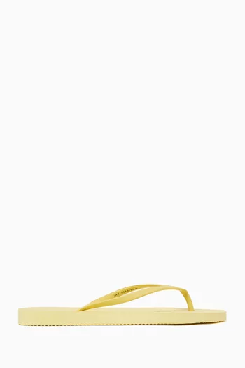 Tapered Flip-flop Sandals in Natural Rubber