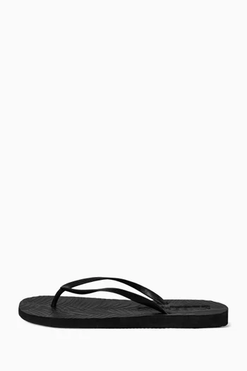Slim Flip-flop Sandals in Natural Rubber