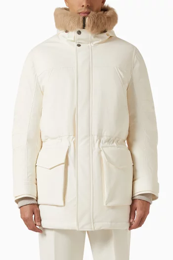 Bonded Parka Jacket in Nylon