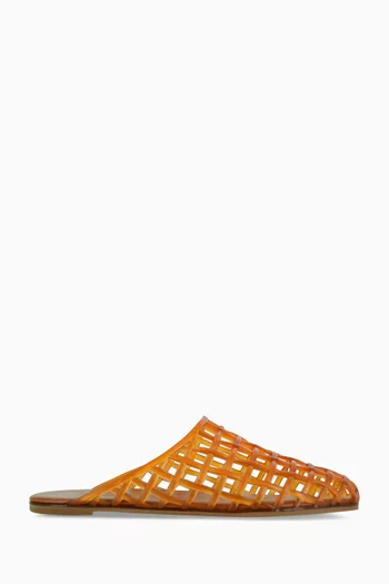 Jacey Slippers in Rubber & Leather