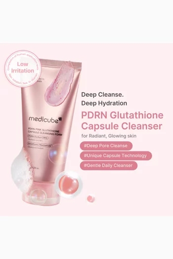 PDRN Pink Glutathione Capsule Cleansing Foam, 120g