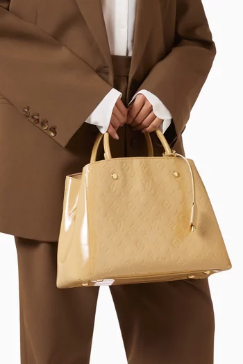 Montaigne MM Bag in Monogram Vernis