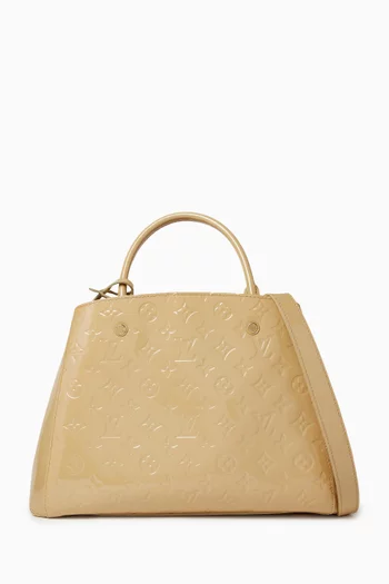 Montaigne MM Bag in Monogram Vernis