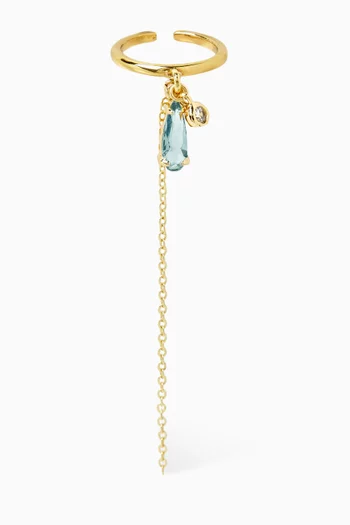 Cascade Adjustable Ring in Gold-plated Sterling Silver