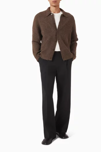 Tristan Polo in Fluffy Wool Blend