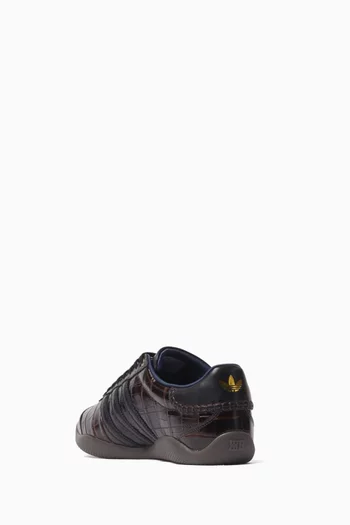 x Wales Bonner Karintha Sneakers in Croc-printed Leather