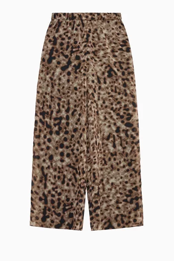 Rocco Wide-leg Pants in Chiffon