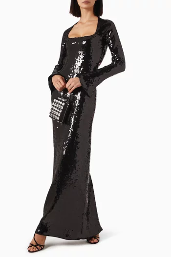 Sesia Sequin-embellished Maxi Dress
