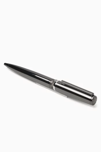 Gear Ballpoint Pen in Dark Chrome & Metal