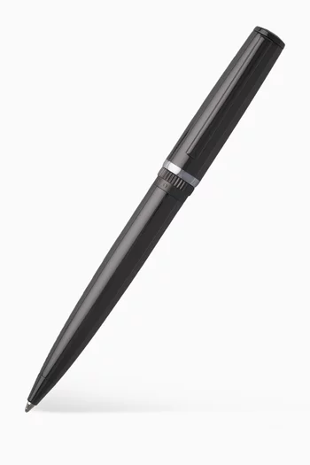 Gear Ballpoint Pen in Dark Chrome & Metal