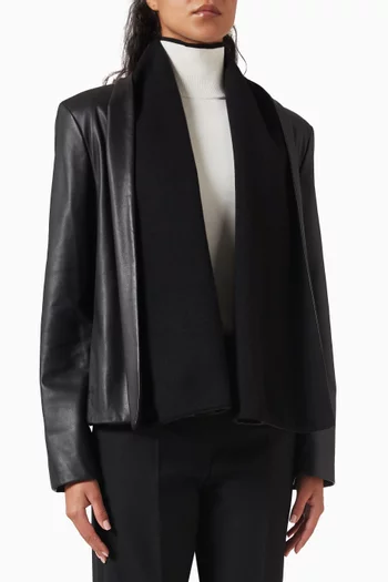 Scarf Jacket in Leather