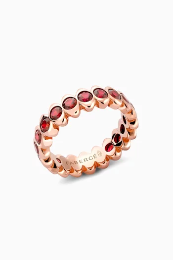 Eternity Ring with Rubies in 18kt Rose Gold