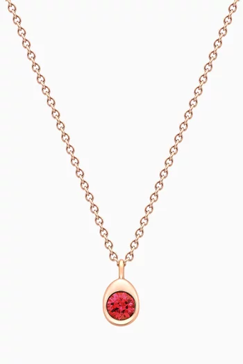 Ruby Necklace in 18kt Rose Gold