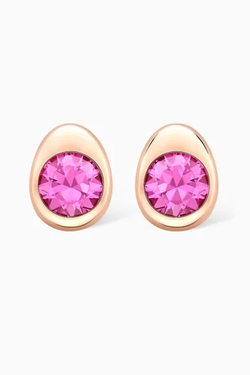 Pink Sapphire Stud Earrings in 18kt Rose Gold