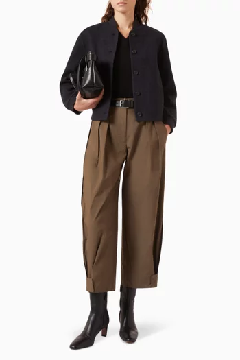 Sculptural-sleeve Sweater in Cashmere