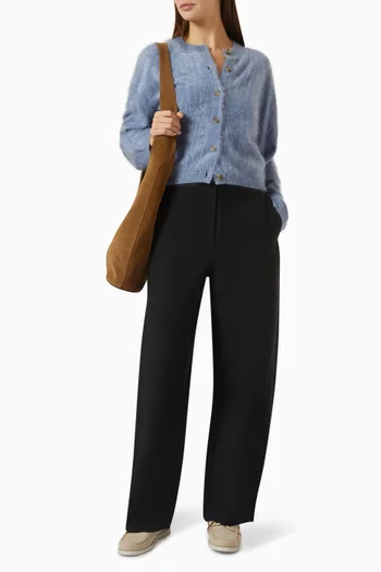 Brushed Cardigan in Cashmere