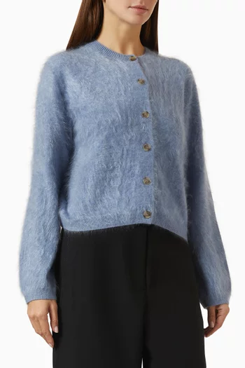 Brushed Cardigan in Cashmere