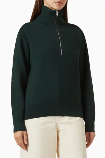Mock-neck Sweater in Rayon-blend