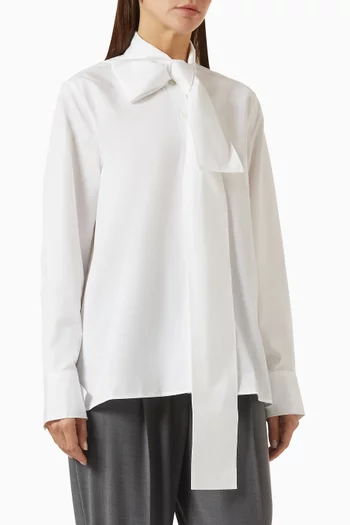Bow-detail Top in Cotton