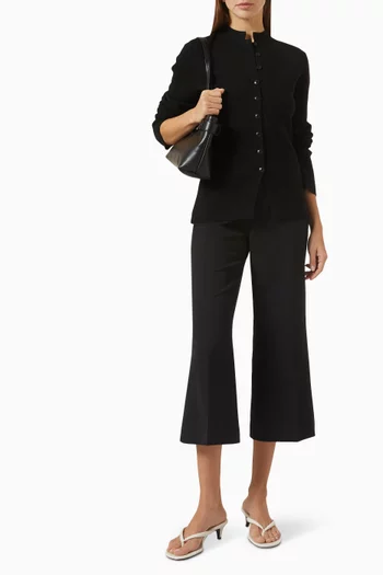 Stand-collar Cardigan
