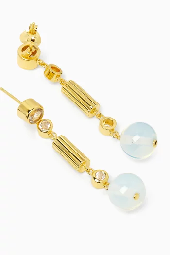 Écume Drop Earrings in 18kt Gold Vermeil