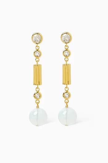 Écume Drop Earrings in 18kt Gold Vermeil