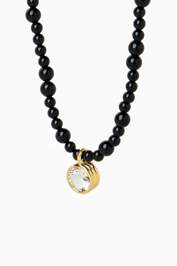 Lumiere Modulor Topaz Necklace in 18kt Gold Vermeil