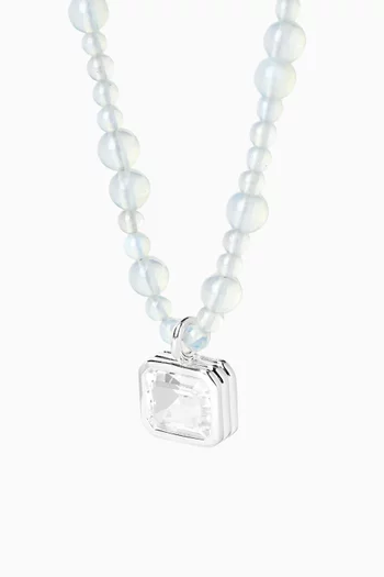 Lumiere Modulor Topaz Necklace in Sterling Silver