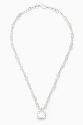 Lumiere Modulor Topaz Necklace in Sterling Silver