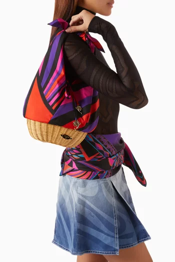 Picnic Iride Top-handle Bag in Silk