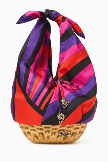 Picnic Iride Top-handle Bag in Silk